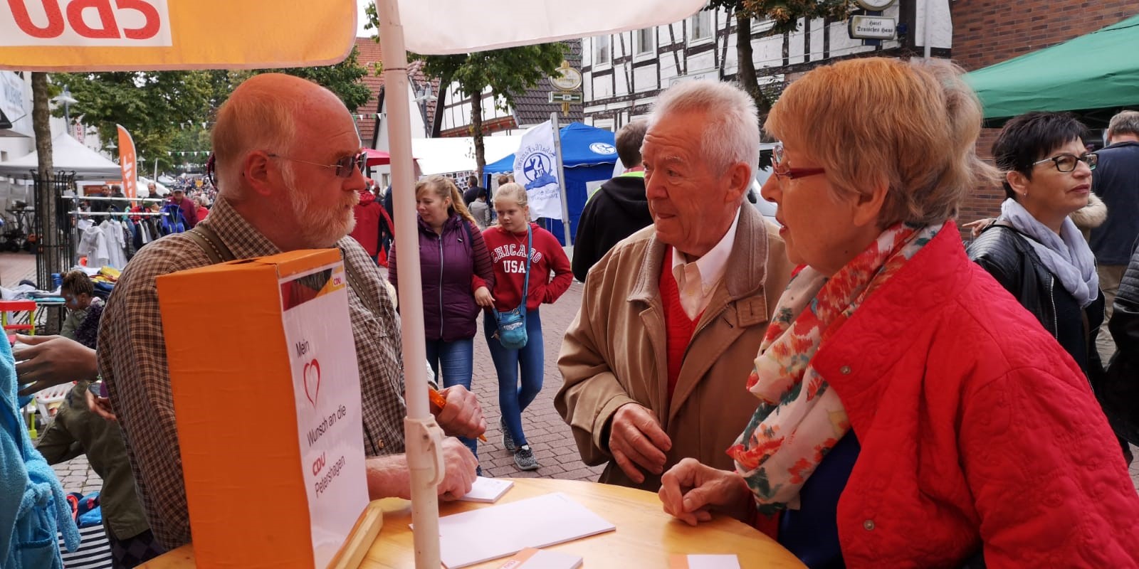 12.92.2019 - CDU - Stand auf dem Altstadtfest Petershagen 2019 - 